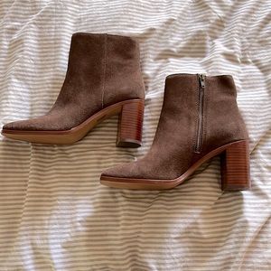 New Madewell brown suede boots 7.5